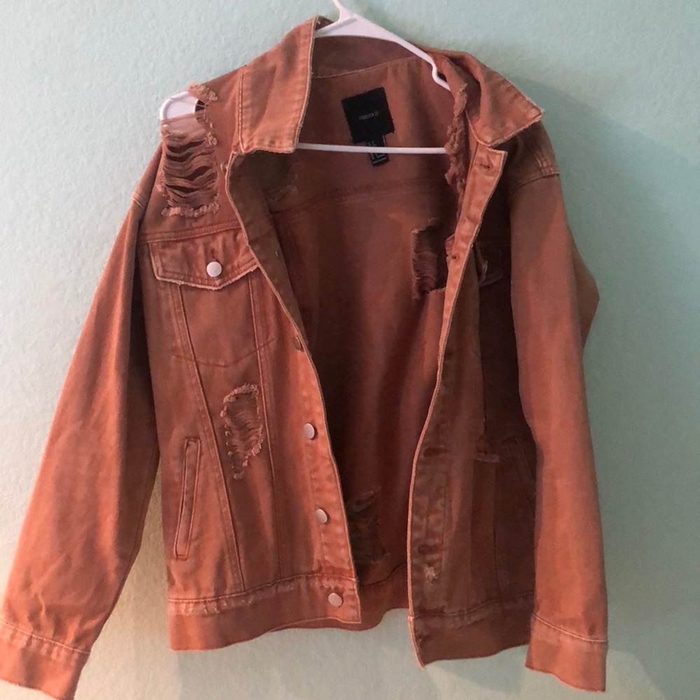 Forever 21 tan jean jacket